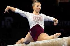 Abbie Thompson on the beam